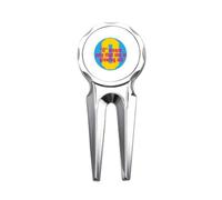 no/no Mother Loves Old Hard Art Deco Fashion Golf Divot Tool Golf Marker Strumento di riparazione