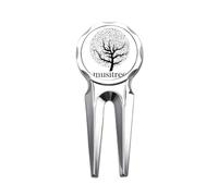 no/no Music Trees Flourish Art Deco Fashion Golf Divot Tool Golf Ball Marker Strumento di riparazione