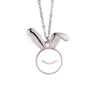no/no Mysterious Universe - Collana con ciondolo a forma di coniglietto con costellazione di cristalli, idea regalo
