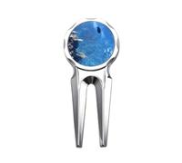 no/no Ocean Fish Diving Science Nature Picture Golf Divot Tool Golf Ball Marker Strumento di riparazione