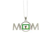no/no Orologio Cane Pet Border Art Deco Moda Festa della Mamma Regalo per la Mamma Nana Nonna Collana Gioielli di Compleanno, Medio