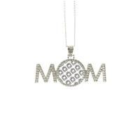 no/no Orologio televisivo con sigillo modello regalo per la festa della mamma per mamma, nonna, collana di compleanno, Medio