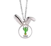 no/no Perfection is bo cactus Coniglio Collana Ciondolo Bunny Animal Gioielli Regalo