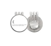 no/no Programmatore PC In Problem Art Deco Fashion Golf Ball Marker Hat Cap Clip Smalto Magnetico