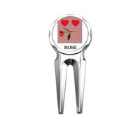no/no Red Love Emotion Like Rose Golf Divot Tool Golf Marker Strumento di riparazione