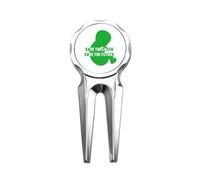 no/no Save the Earth Save the Future Golf Divot Tool Golf Marker Strumento di riparazione