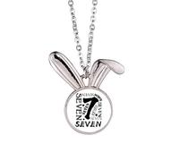 no/no Seven Group - Collana con ciondolo a forma di coniglio, stile Art Déco, idea regalo