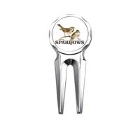 no/no Sparrows Birds Animals Food Love Golf Divot Tool Golf Marker Strumento di riparazione