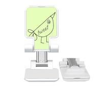no/no Tweet Bird Fowl Chirp Warble - Supporto regolabile per telefono cellulare da scrivania, pieghevole