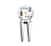 no/no Uomini Donne Zaini Gioielli Golf Divot Tool Golf Marker Marker Strumento di Riparazione
