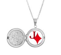 no/no Wealth Jack J Poker, collana con medaglione, idea regalo per compleanno