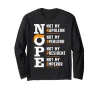 No, Non Il Mio Presidente spiegazione Divertente Maglia a Manica