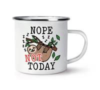 No Non Oggi Bradipo Smalto Tazza Sarcastica Compleanno Lazy Funny Scherzo Lavoro