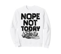 No, Non Oggi Sarcastico Dead House Fly Procrastinazione Felpa
