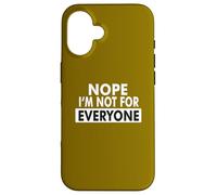 No, non sono per tutti: Uomini single Essere single humor Custodia per iPhone 16
