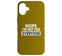 No, non sono per tutti: Uomini single Essere single humor Custodia per iPhone 16 Plus