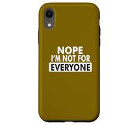 No, non sono per tutti: Uomini single Essere single humor Custodia per iPhone XR