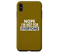 No, non sono per tutti: Uomini single Essere single humor Custodia per iPhone XS Max