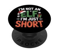 No, non sono un elfo, sono solo a corto di Natale PopSockets PopGrip Adesivo