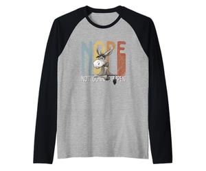 No, Non succederà mai. Divertente Asino testardo Maglia con Maniche Raglan