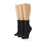 No Nonsense Calzini da donna imbottiti Mini Crew - Prova comfort e secchezza - Traspiranti e morbidi, Nero - Confezione da 3 paia, 4-10