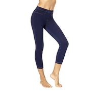 No Nonsense Leggings Capri Classici Tasche, Denim Scuro, M Donna