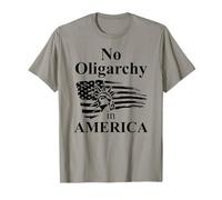 No Oligarchy in America Fight Oligarchy Flag Anti Oligarchy Maglietta