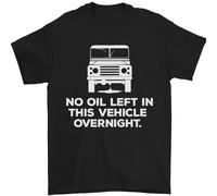 No Olio Sinistro Veicolo per la Notte 4X4 Off Road Uomo T-Shirt 100% Cotone