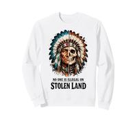 No One is Illegal on Stolen Land - Native American Roots Felpa