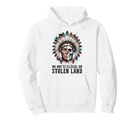 No One is Illegal on Stolen Land - Native American Roots Felpa con Cappuccio