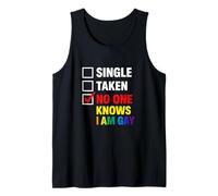 No One Knows I'm Gay Pride Unhinged novità LGBTQ+Gag Queer Canotta
