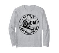 No Other Dad Can Measure Up Padre Uomini Vintage Maglia a Manica
