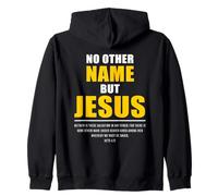 No Other Name But Jesus - Acts 4:12 Christian Bible Verse Felpa con Cappuccio
