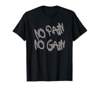 No Pain No Gain - Bold Orange Graffiti Style Maglietta