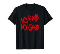 No Pain No Gain - Bold Orange Graffiti Style Maglietta