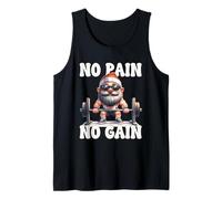 No Pain No Gain Fitness Gnome Love Weightlifting Training Canotta