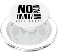 No Pain No Gain Fitness Gym Inspirational Motivation Quotes PopSockets PopGrip per MagSafe