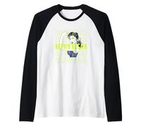 No Pain No Gain Fun Workout with Flexing Woman Maglia con Maniche Raglan