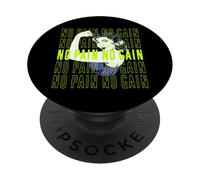 No Pain No Gain Fun Workout with Flexing Woman PopSockets PopGrip Adesivo