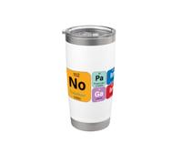No Pain No Gain with Cool Periodic Table of Elements Graphic Bicchiere termico in acciaio inox doppia parete