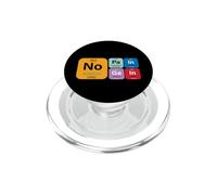 No Pain No Gain with Cool Periodic Table of Elements Graphic PopSockets PopGrip per MagSafe