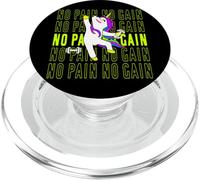 No Pain No Gain with Gym Unicorn PopSockets PopGrip per MagSafe