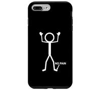 No Pain Only At Little Toe Stick Figure Divertente Invecchiamento Umorismo Custodia per iPhone 7 Plus/8 Plus