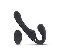 No-Parts Avery Strapless Strapon Vibrating Dildo 22cm Black
