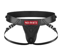 Imbracatura Strap-On No-Parts Taylor con Doppio Anello O - Nero (Taglia S-L)