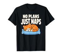 No Plans Just Naps Funny Sleep Lover Weekend Saying Maglietta