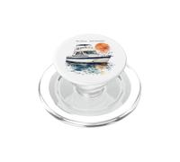 No Plans Just Sunsets Acquerello Cabin Cruiser Barca Regalo PopSockets PopGrip per MagSafe