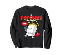 No Popcorn No Good Funny Funny Movie Time Statement Felpa