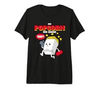 No Popcorn No Good Funny Funny Movie Time Statement Maglietta Premium