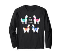 No Prob Llama Colorful Fun Maglia a Manica